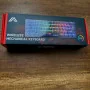 Clavier Gamer Mécanique Rechargeable SAREPO RGB 60% – Bluetooth, Sans Fil 2,4 GHz et Mode Filaire – Blue Switch Black/White