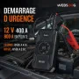 Demarreur de secours 4en1 HOCO QS6 avec compresseur 145 PSI et batterie 8000 mAh