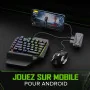 Pack gaming mobile 4 en 1 Mix Pro+ Plus avec clavier souris et adaptateur pour Android Wifi+cable