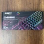 Clavier Gamer Mécanique Rechargeable JEDEL KL‑61 RGB – Bluetooth, Sans Fil 2,4 GHz et USB‑C – Filaire Red Switch Black/White