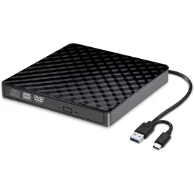 Lecteur DVD Externe USB 3.0/Type-C Haute Vitesse – Graveur CD/DVD-RW 8X