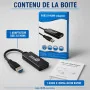 Adaptateur Mini USB 3 0 vers HDMI pour Windows et Mac