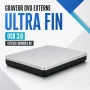 Graveur DVD externe ultra fin USB 3 0 vitesse 8X pour Windows 10 et Mac
