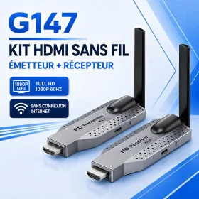 Kit HDMI Sans Fil G147 Full HD 1080P