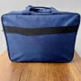 Sacoche pour PC portable avec bandoulière anti-chocs – Bleu/Gris