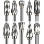 Carbide Rotary Burr one cut 1/8" Shank set 3*6