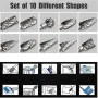 Carbide Rotary Burr one cut 1/8" Shank set 3*6