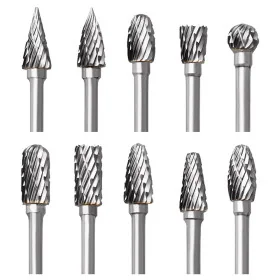 Carbide Rotary Burr one cut 1/8" Shank set 3*6