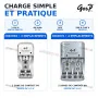 Chargeur de piles Standard AA AAA et 9V pour 2 ou 4 Piles