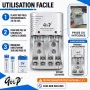 Chargeur de piles Standard AA AAA et 9V pour 2 ou 4 Piles