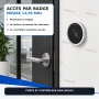 Lecteur RFID Mifare 13.56 MHz Metallique Rond IP66 MT-CA63