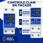Protecteur de tension reglable AVEL PTDR1 2 pour rail DIN 63A