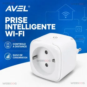 Prise intelligente AVEL WiFi avec suivi de consommation