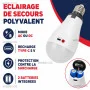 Lampe LED de secours rechargeable Z 727 20W E27 avec batteries