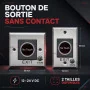 Bouton de sortie infrarouge TAIM sans contact en 2 tailles