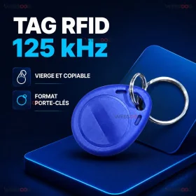 Tag RFID 125 kHz vierge copiable avec porte cles