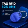 Tag RFID 125 kHz vierge copiable avec porte cles
