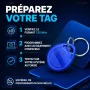 Tag RFID 125 kHz vierge copiable avec porte cles