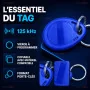 Tag RFID 125 kHz vierge copiable avec porte cles