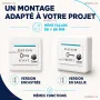 Bouton de sortie TAIM montage encastre ou en saillie