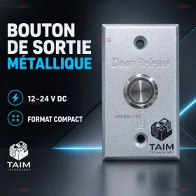 Bouton de sortie metallique TAIM Door Release 12 24V