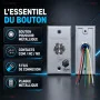 Bouton de sortie metallique TAIM Door Release 12 24V
