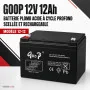 Batterie Plomb Acide GOOP 12V 12Ah Cycle Profond