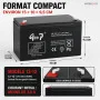 Batterie Plomb Acide GOOP 12V 12Ah Cycle Profond
