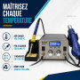 Kada 2018D+ 2in1 Station de fer à souder SMD à air chaud Station de reprise BGA