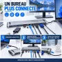 Station Accueil Type C 11 en 1 BYL 2003 HDMI 4K VGA USB C PD 87W