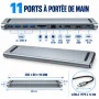 Station Accueil Type C 11 en 1 BYL 2003 HDMI 4K VGA USB C PD 87W