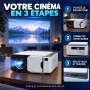 Mini Projecteur Android Smart WiFi 2 4G 5G Bluetooth 5 4 Focus Electrique 200 Pouces
