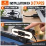 Webcam Kisonli D2 Full HD 1080P USB Eclairage Tactile Blanc Chaud