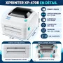 Imprimante Thermique Xprinter XP 470B Bordereaux Livraison USB Bluetooth MAX 100 x 150 mm