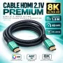 Cable HDMI 2 1V Premium 8K Ultra HD 48Gbps 1 5M