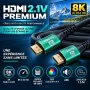 Cable HDMI 2 1V Premium 8K Ultra HD 48Gbps 1 5M