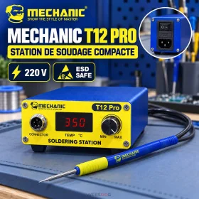 Station de Soudage Compacte MECHANIC T12 Pro 220V ESD