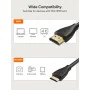 Cable Mini HDMI vers HDMI Compatible Appareils Photo, Caméscopes, PC Portables, Cartes Graphiques, TV HD et Tablettes