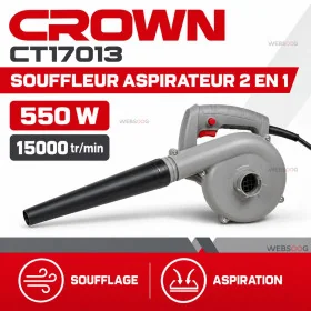 Souffleur Aspirateur CROWN CT17013 550W