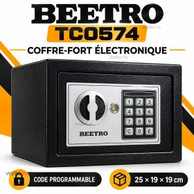 Coffre Fort Electronique BEETRO TC0574 25x19x19 cm