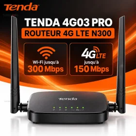 Routeur 4G LTE Tenda 4G03 Pro WiFi N300