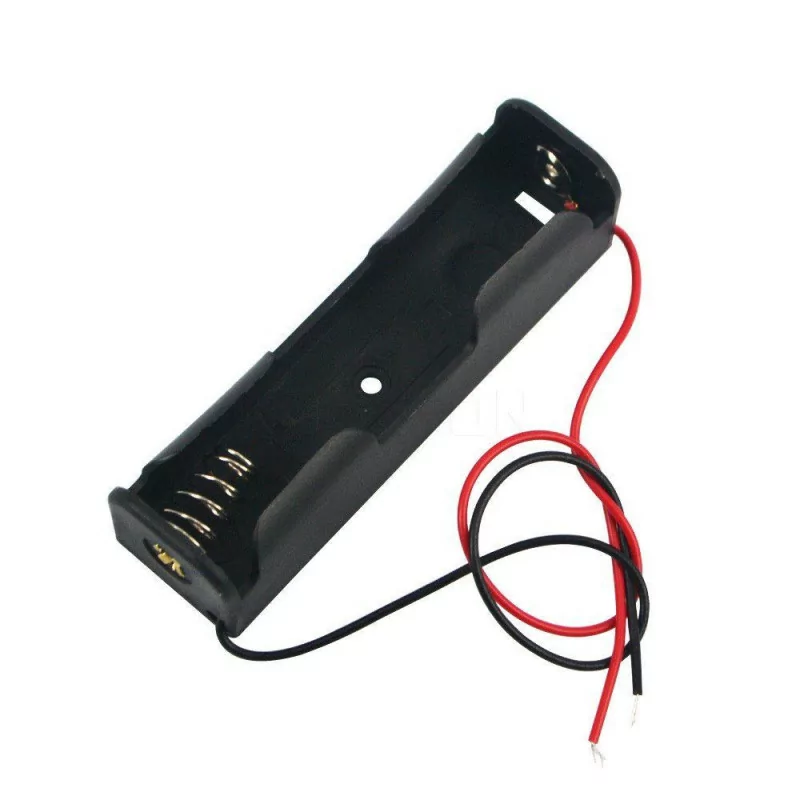 1X18650 battery box with cable lithium battery 3.7V