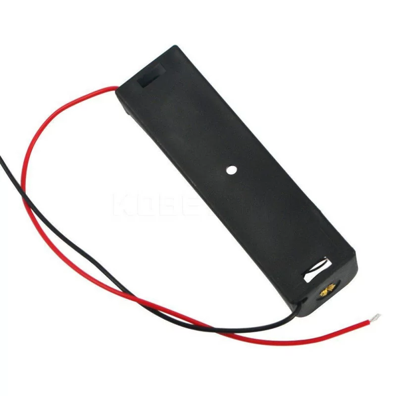 1X18650 battery box with cable lithium battery 3.7V