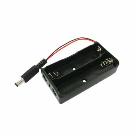 18650 Battery Case Box Holder for 2x 18650 with 5.5*2.1mm DC Power Plug