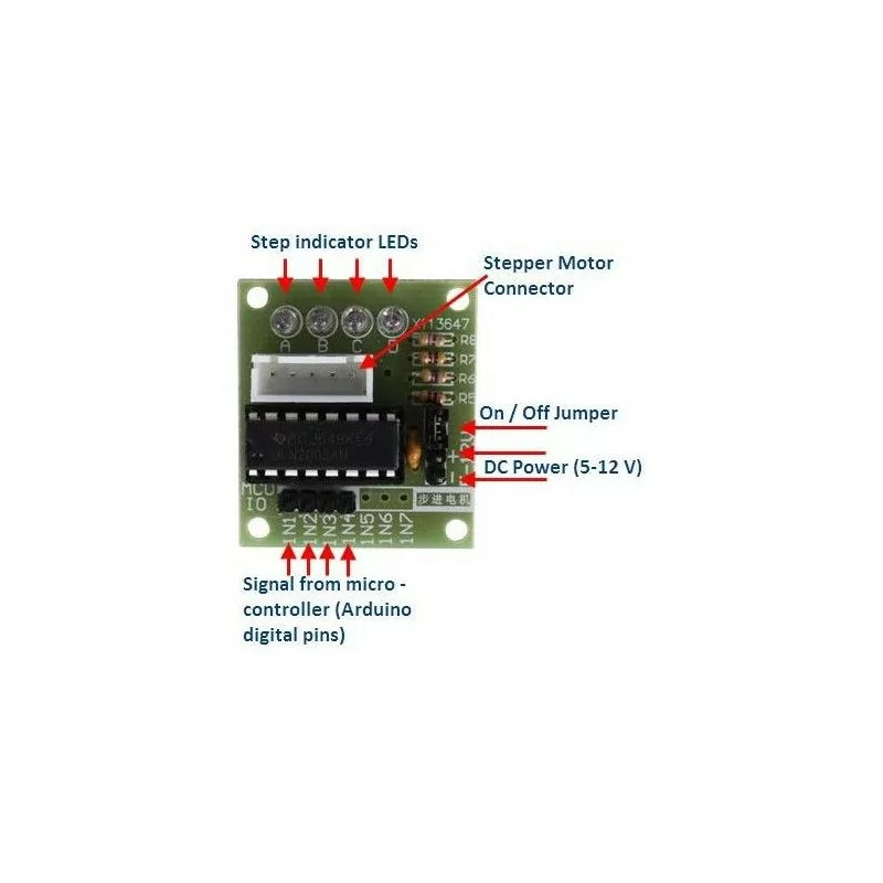 ULN2003 Driver Board Stepper Motor Green