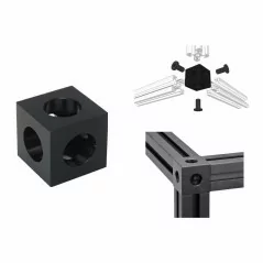 V-slot Cube Corner Prism Connector Adjustable Wheel Bracket For CNC Part