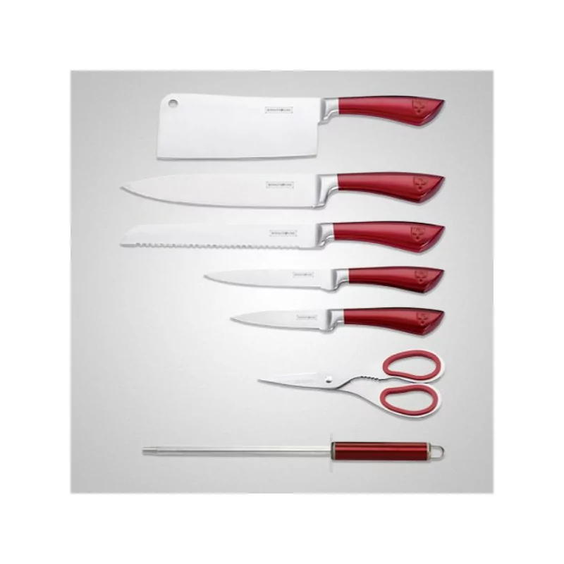 Ensemble de couteaux 3 pièces Noir Royalty Line RLBW3B - Couteau de cuisine - Rue du Commerce