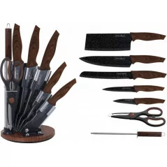 Ensemble de couteau de cuisine 7 pièces royalty line RL-WD8D 
