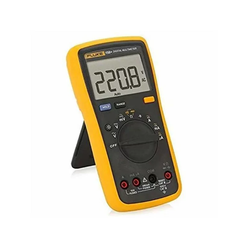 Original Multimètre Digital Fluke 15B+ – Mesure Tension, Résistance & Continuité