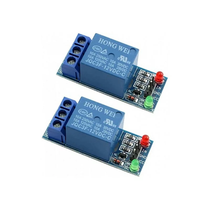 12V 1 Channel Relay Module With Optocoupler ( Blue) Low Level Triger